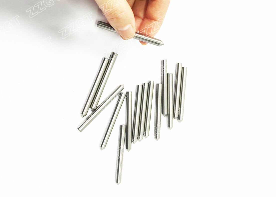 Surface 0.8Ra Finish Tungsten Carbide Needle With 80 Degree Sharp Corner